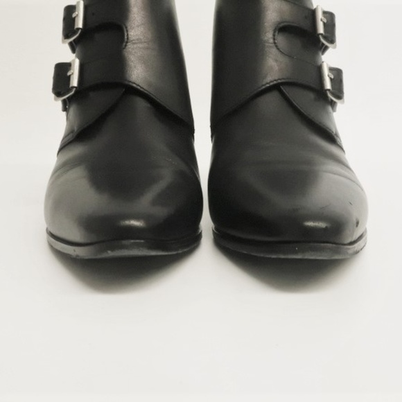 Saint Laurent Studded Double Monk Ankle Boots - Picture 8 of 8